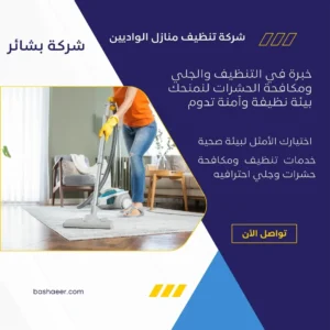 شركة تنظيف منازل الواديين